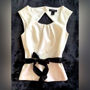 WHBM Sleeveless crème top